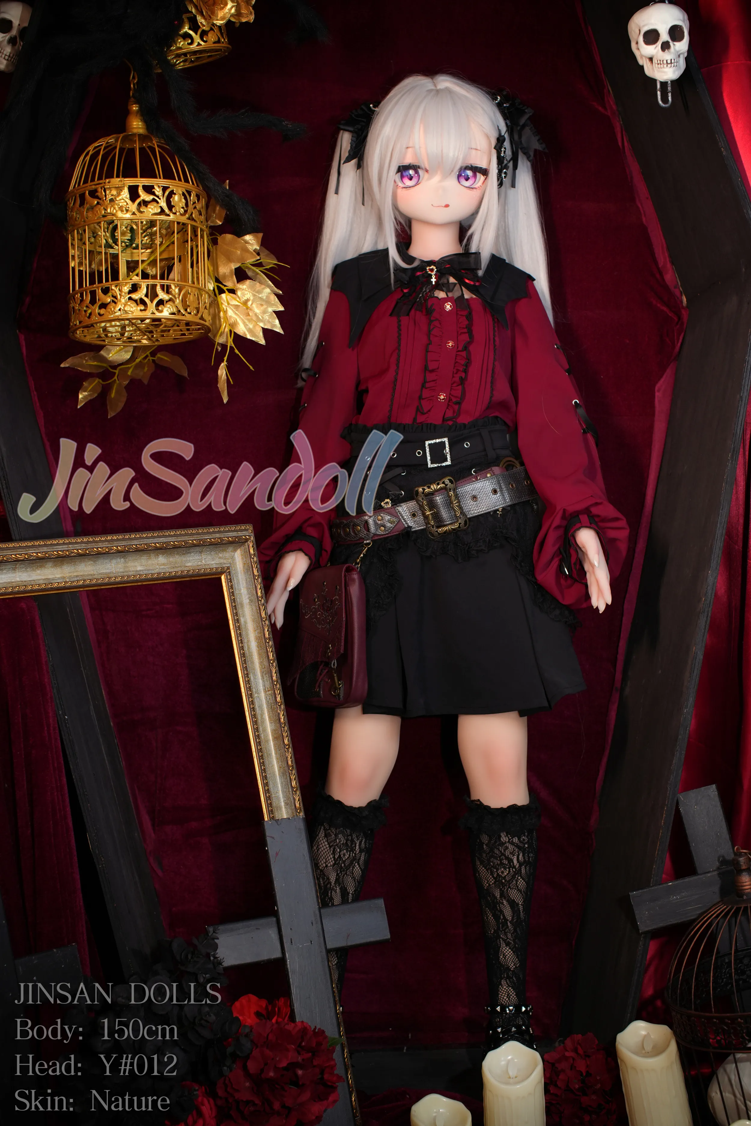 150cm (4ft11) A-Cup Anime lifelike love doll PVC head sculpt + S-TPE body Sex Doll Head #Y012